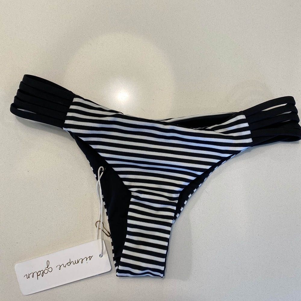 Bought on Revolve — Siempre Golden Striped bottom